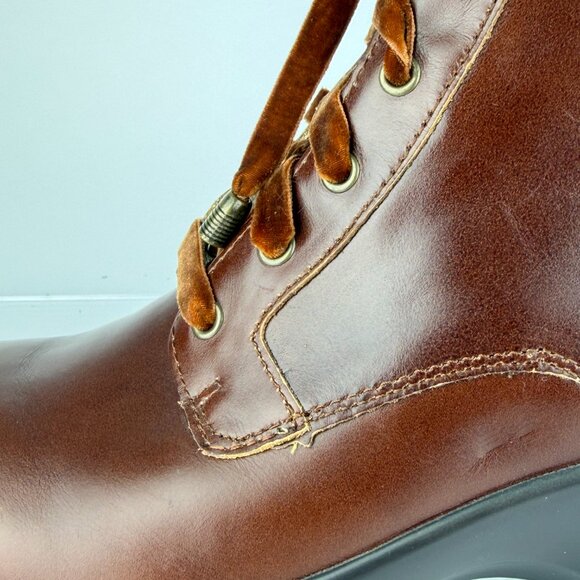 NWOT Alegria Eliza ELI-660 Chestnut Brown Leather Wedge Ankle Boots Size 38, 7.5 - Picture 7 of 11